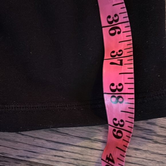 Along fit Classic Black high waisted pocket Women's Leggings Sz L - Picture 12 of 15